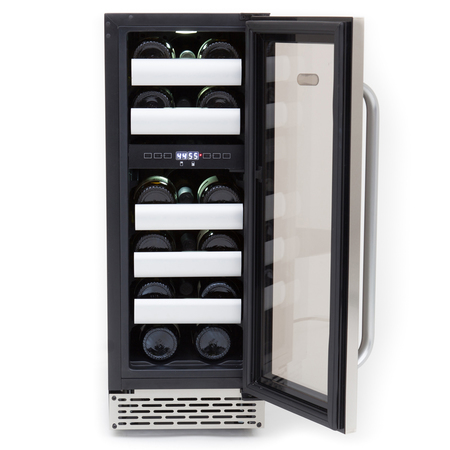 Whynter Seamless Stainless Steel Door Dual Zone Built-in Wine Refrigerator BWR-171DS